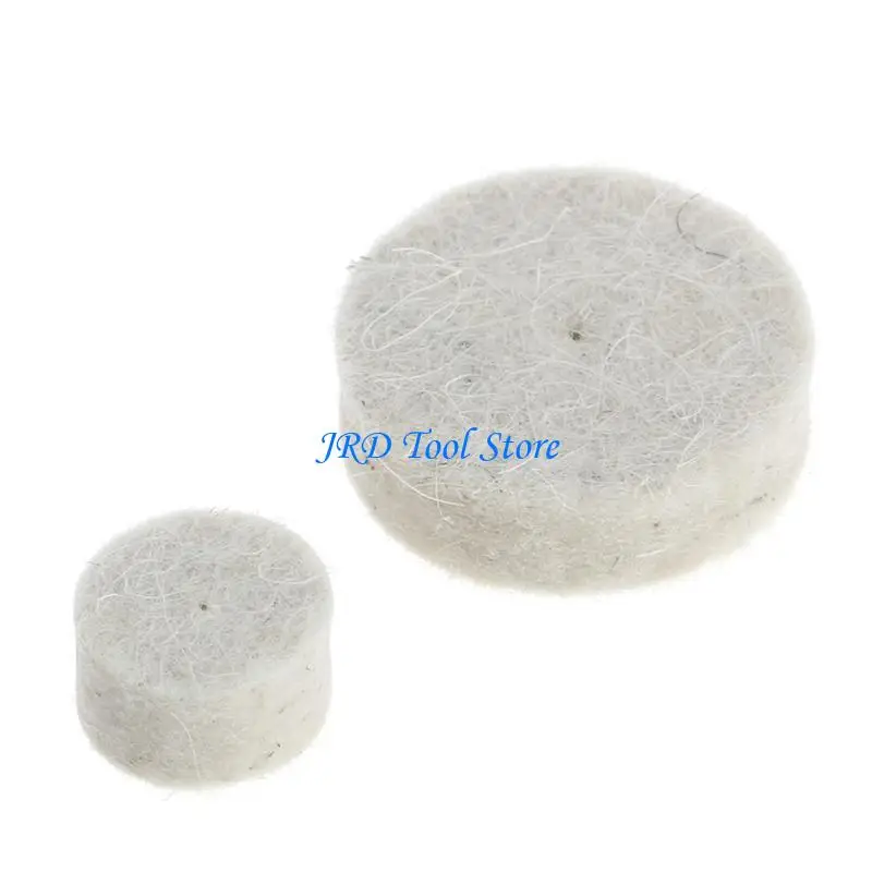 A2UD 50 PCS 13mm len cảm thấy đánh bóng Bánh xe đệm mài + 4pcs 3,15 mm Shank