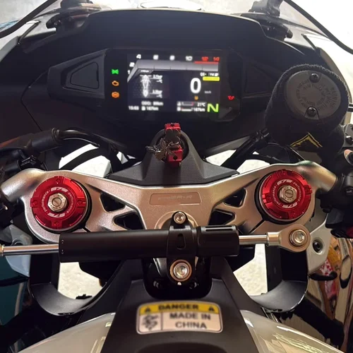 Imagen 2 del producto Para CFMOTO 675SR 675 SR R SRR CF MOTO 675NK 675 NK 2025 2026 accesorios de motocicleta tapas amortiguadoras delanteras cubierta de columna de horquilla