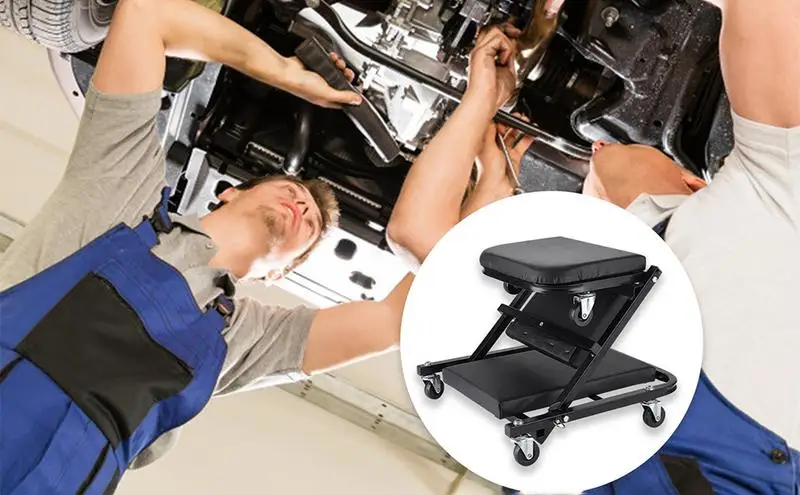 

Car Creeper Seat Auto Repair Work Stool Multifunctional Dual-purpose Work Chair Mechanical Workshop Tool for Garage Work