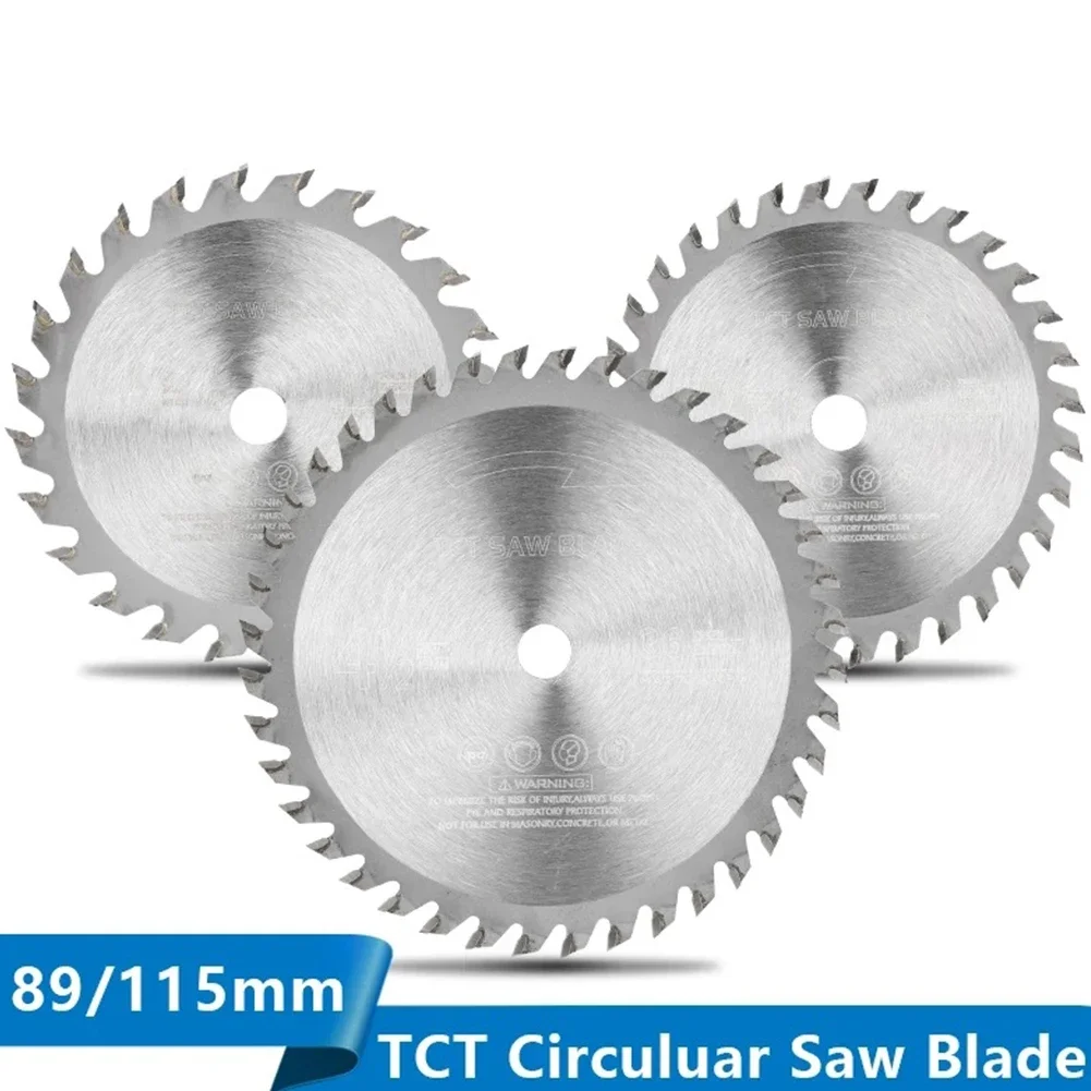 89/115mm TCT Woodworking Mini Circular Saw Blade TCT Carbide Wood Acrylic Plastic Cutting Disc General Purpose For Wood Cutter