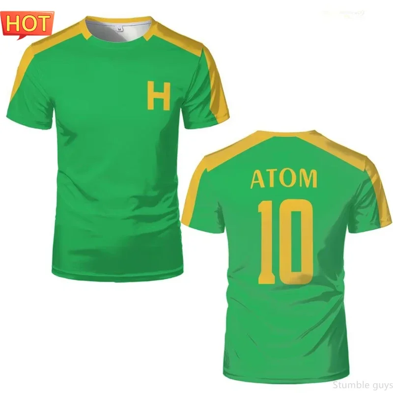 Captain Tsubasa Anime Nankatsu Fußballtrikot Herrenbekleidung Jungen T-Shirt Cosplay Rollenspiel Freizeit Fan-Oberteil