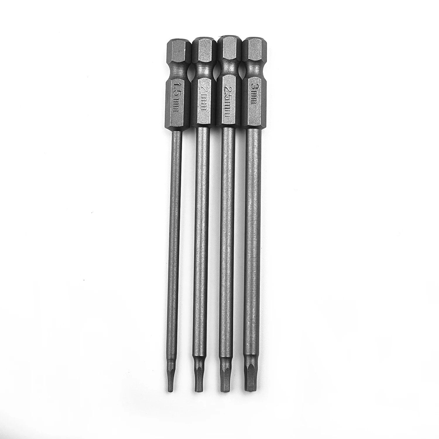 4Pcs Hex Shank Magnetic Head Screw Driver Screwdriver Bit 1.5/2.0/2.5/3.0mm Security Drill Magnetic Bit Torx Screwdriver