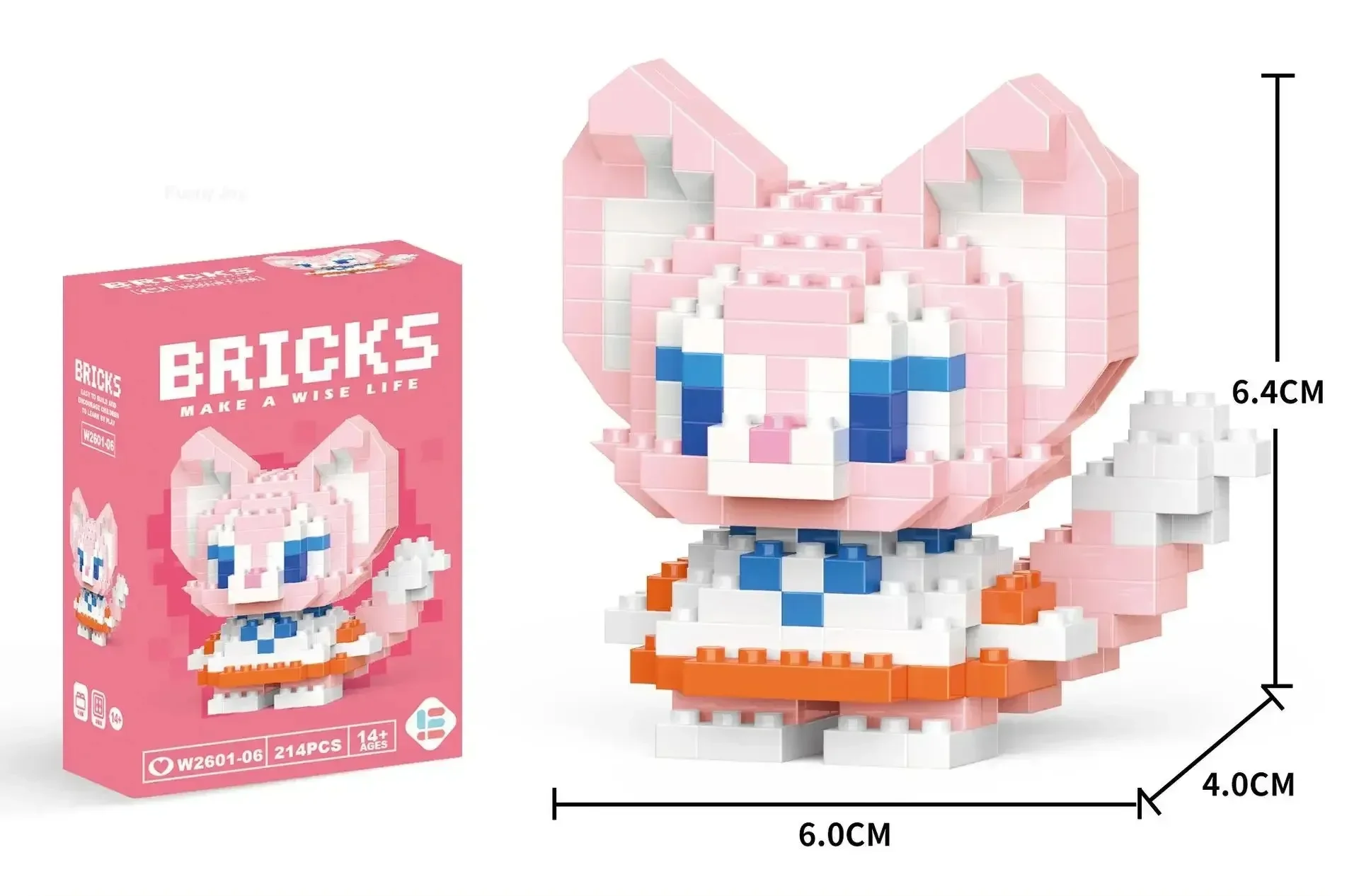 NEW Mini Super Mario Bros Figures Disney Stitch Building Blacks Cartoon Anime Pokemon Pikachu Assembled Bricks Kids Toy Gift 54