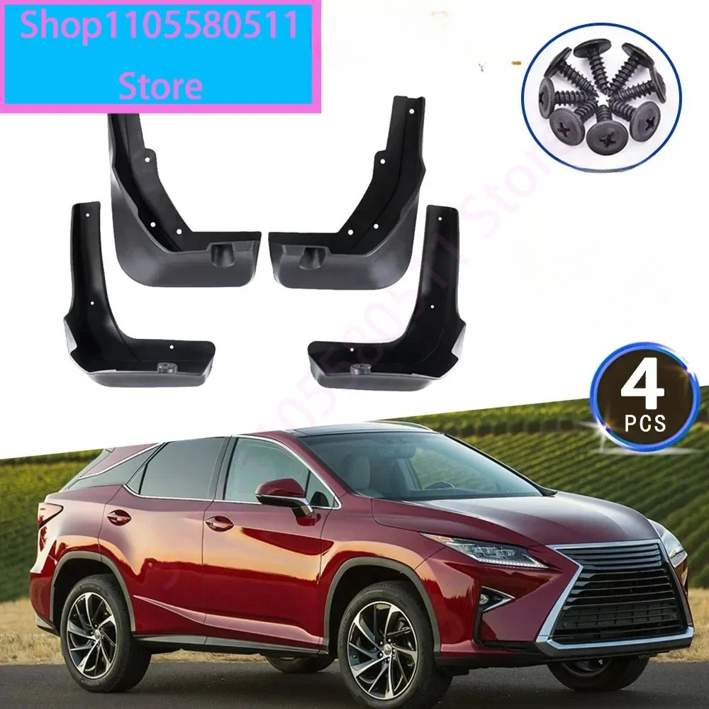 for Lexus RX RX350 RX450h RX200T RX350L F-sport 2016 2017 2018 2019 2020 2021 2022 Mudguards Splash Fender Flaps Car Accessories