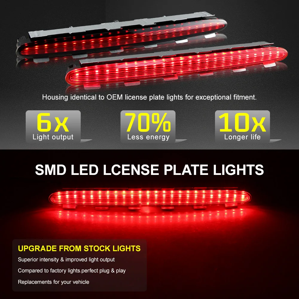 LED High Mount Stop Signal Lamp Third Tail Brake Lights Fit For Mercedes Benz CLK W209 2002-2009 2098201056 Car Accessories