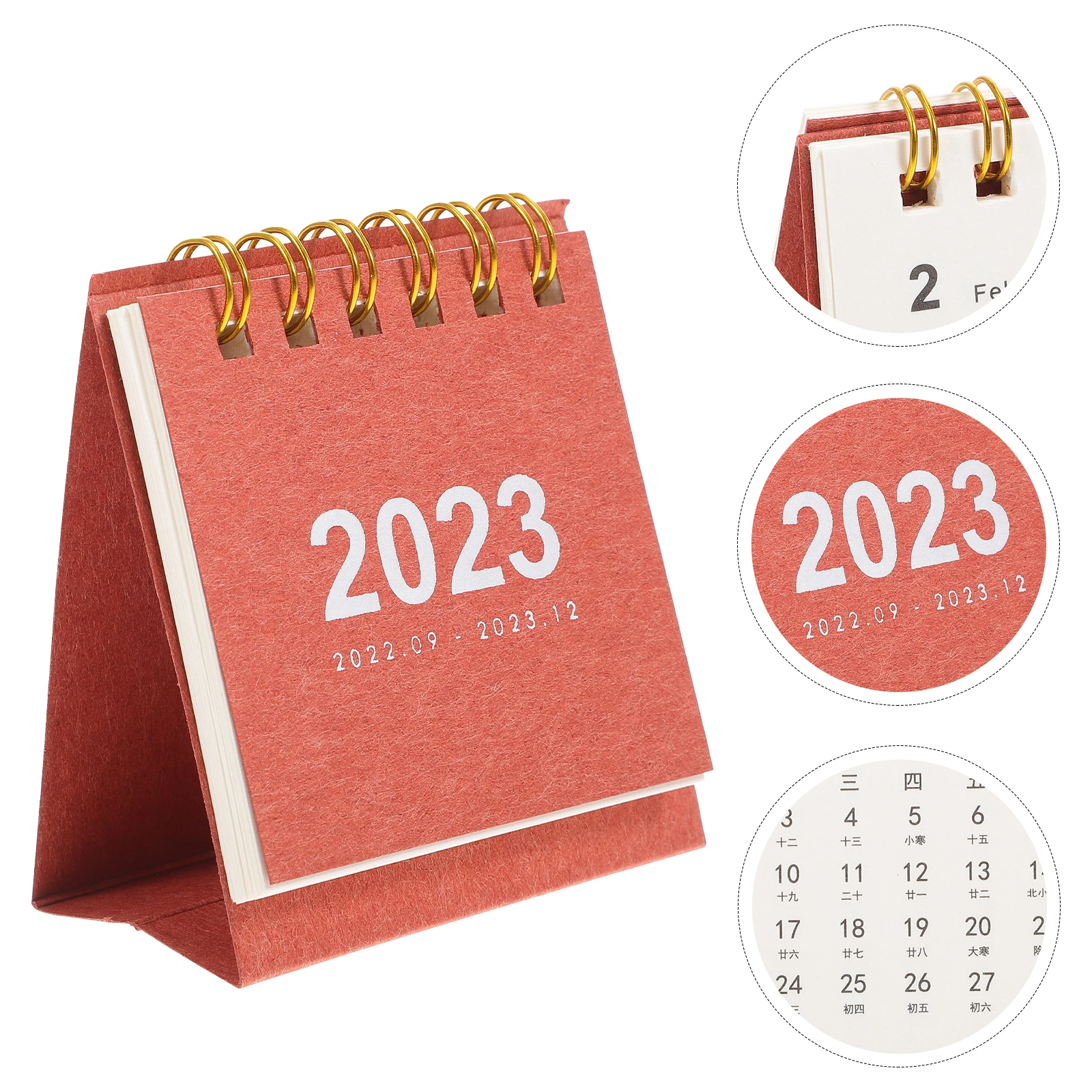 

Small Desk Calendar Monthly Calendars Desktop Paper Mini Standing Flip Table Student