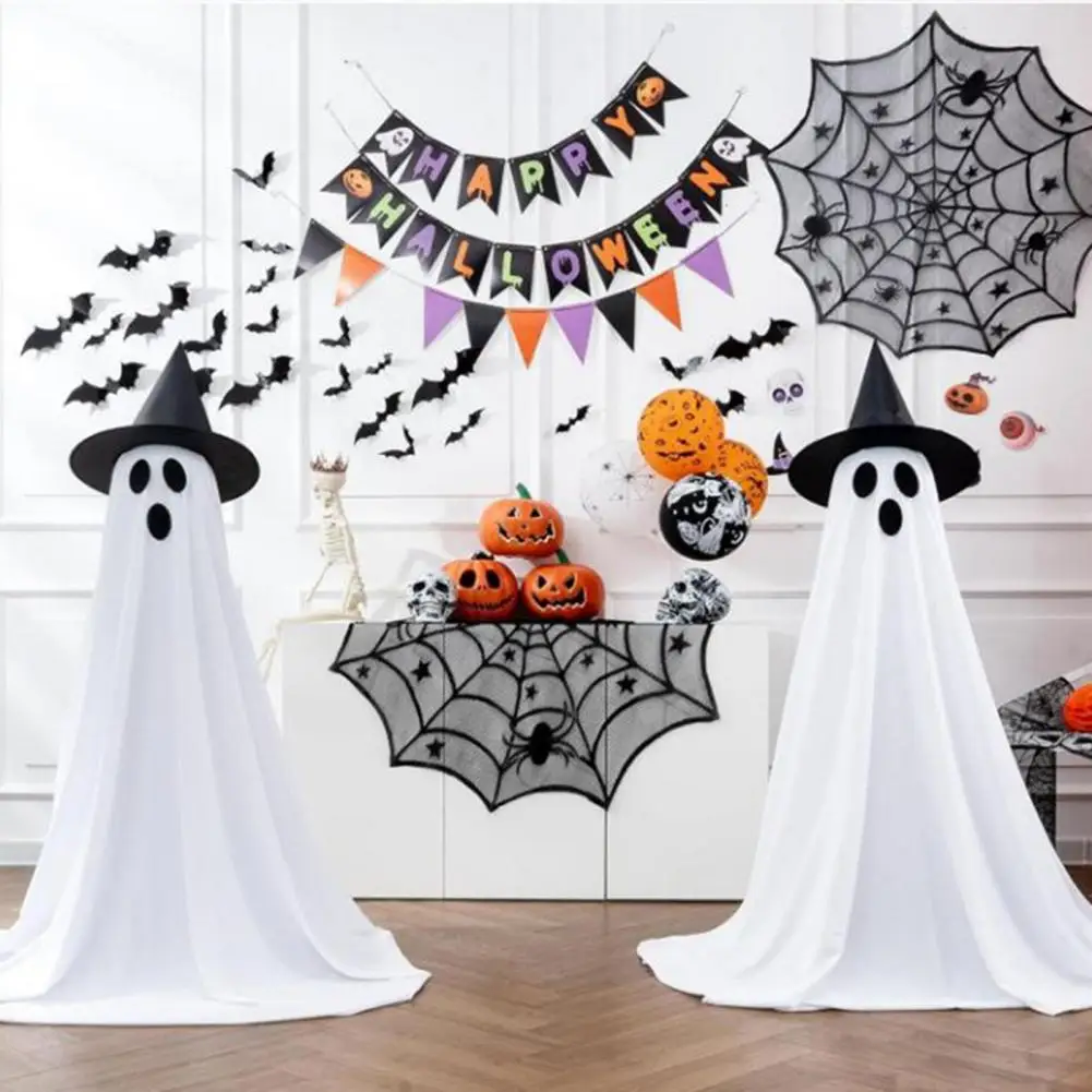 Decorazioni fantasma incandescenti decorazioni per la casa stregata Kit di decorazione fantasma di Halloween spettrale con luci a Led per portico per prato