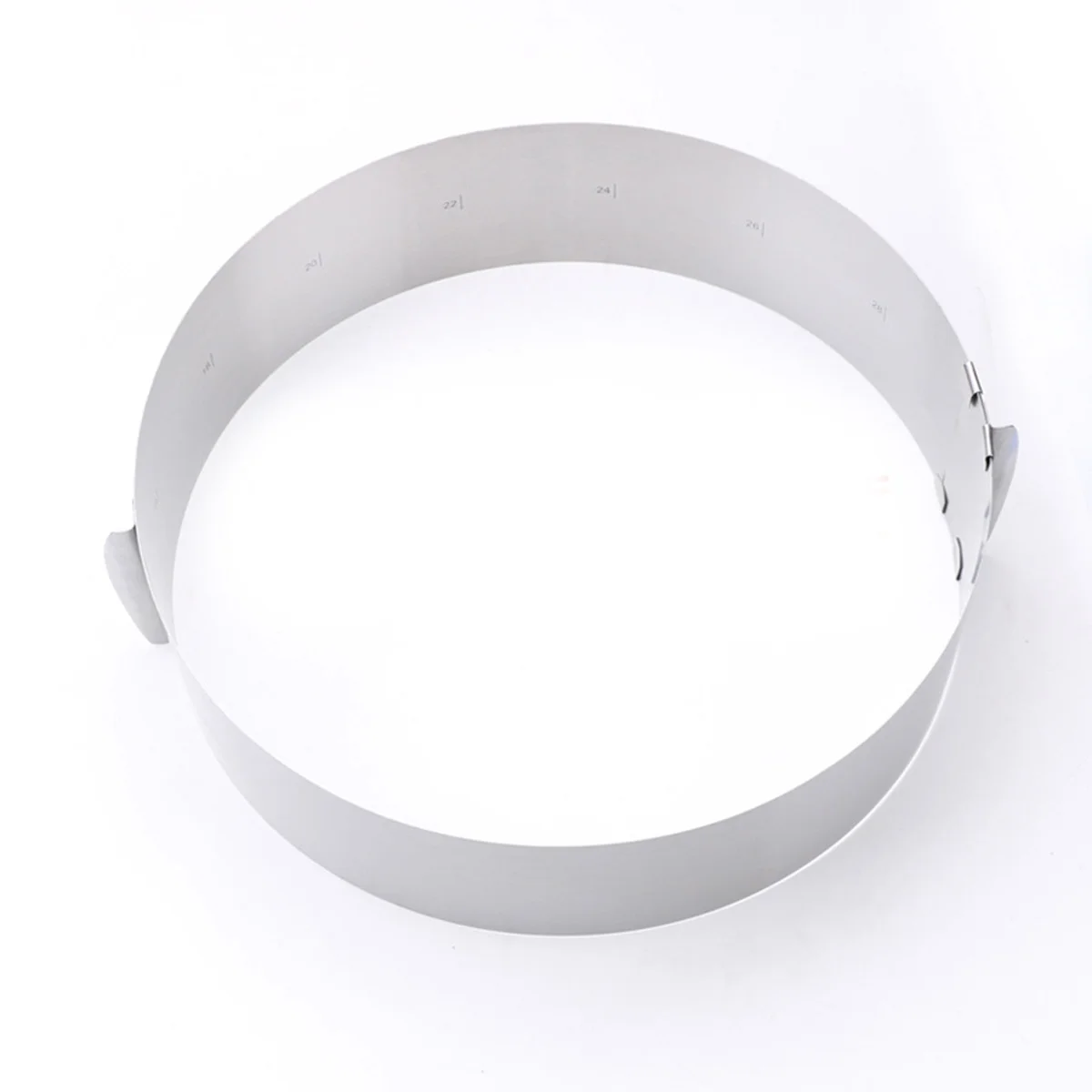 

Adjustable Stainless Steel Mousse Ring 16X16X8.5Cm Expandable Round For Baking Desserts Bread Cookies Chocolates Mousse