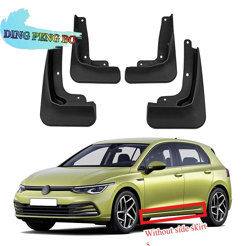 For Volkswagen Golf 8 MK8 R-Line GTD GTI 2020-2024 4PCS Front Rear Mud Flaps Splash Guards Fender Car Accessories
