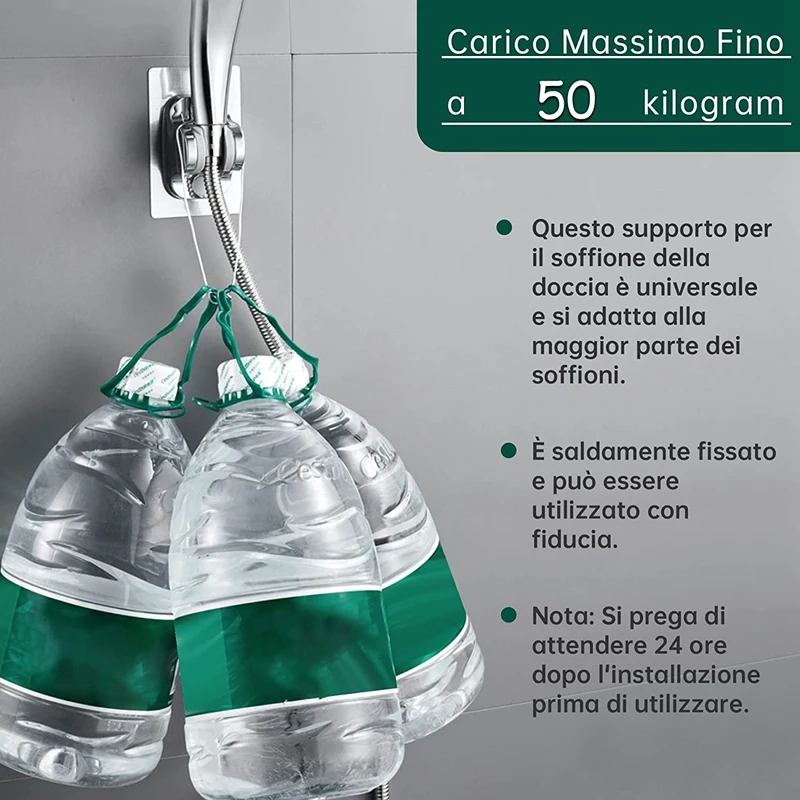 Shower Head Holder No Drilling, Hand Shower Holder Angle Adjustable, Shower Holder No Drilling For Bathroom, Sink