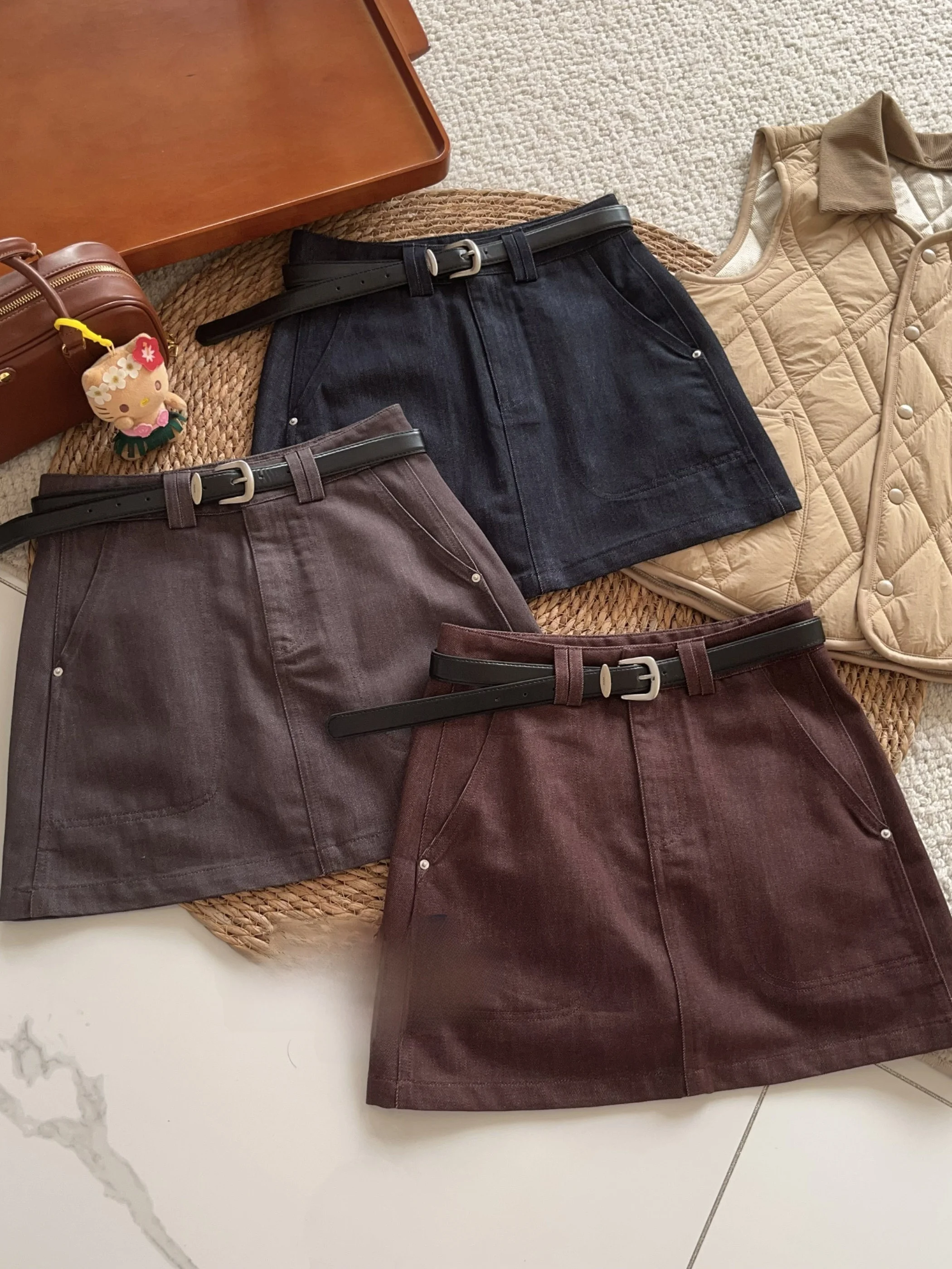 

Юбка А-силуэта с высокой талией, винтажная, из шелкового хлопка, длинная, для женщин и девушек, повседневная, с высокой талией