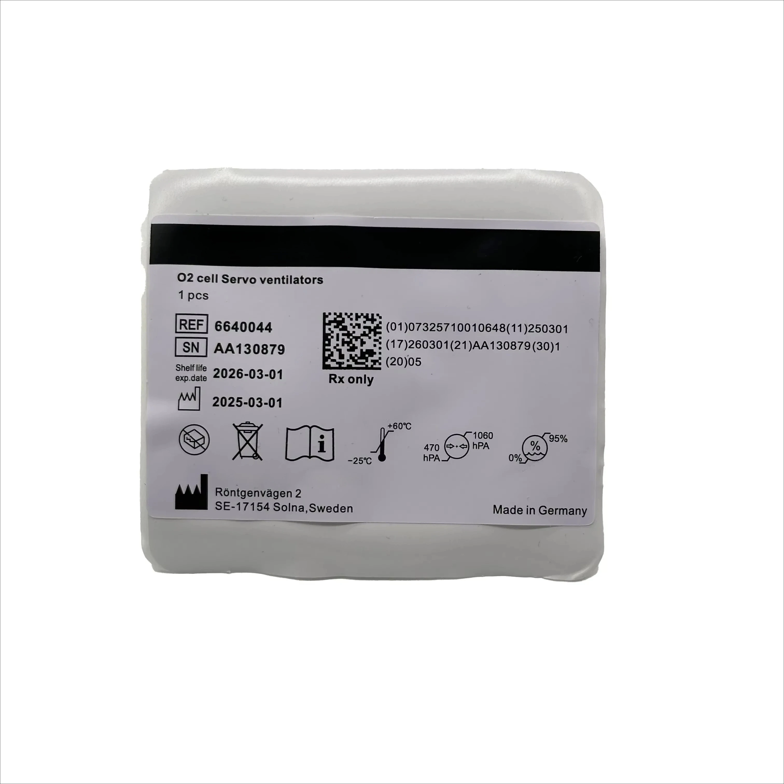 Reliable 6640044 Servo Oxygen Sensor / O2 Cell