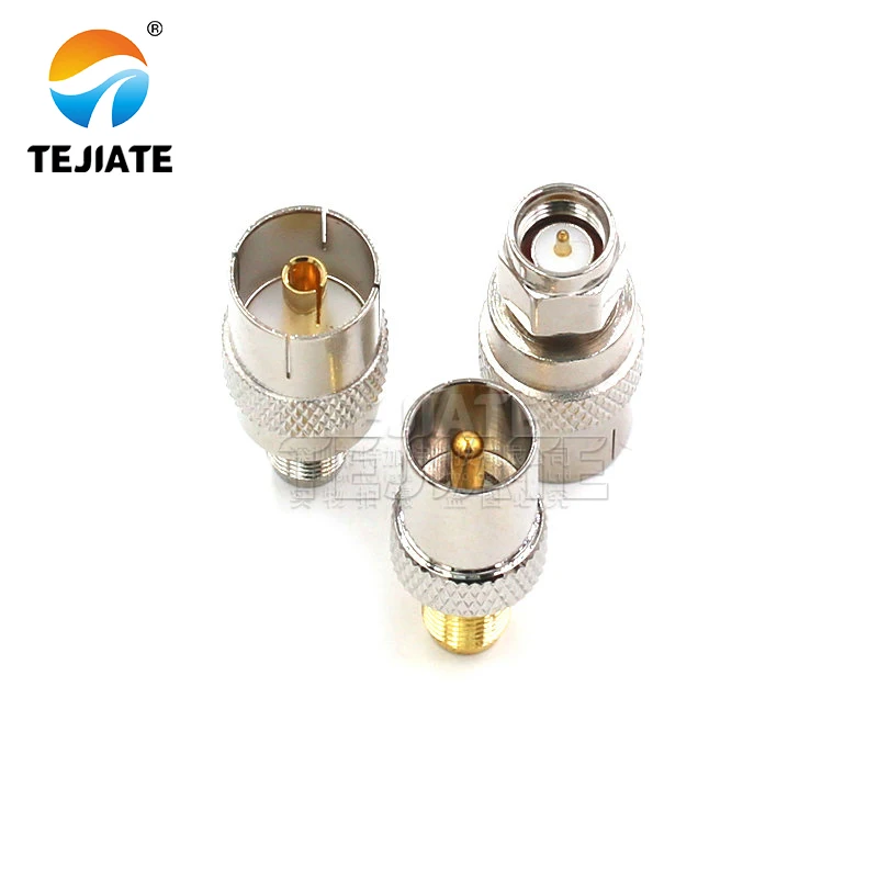 Teste do conector coaxial do RF, SMA ao adaptador da tevê, SMA-TV-KJ, tronco da extensão, niquelado interno e externo, 1PC
