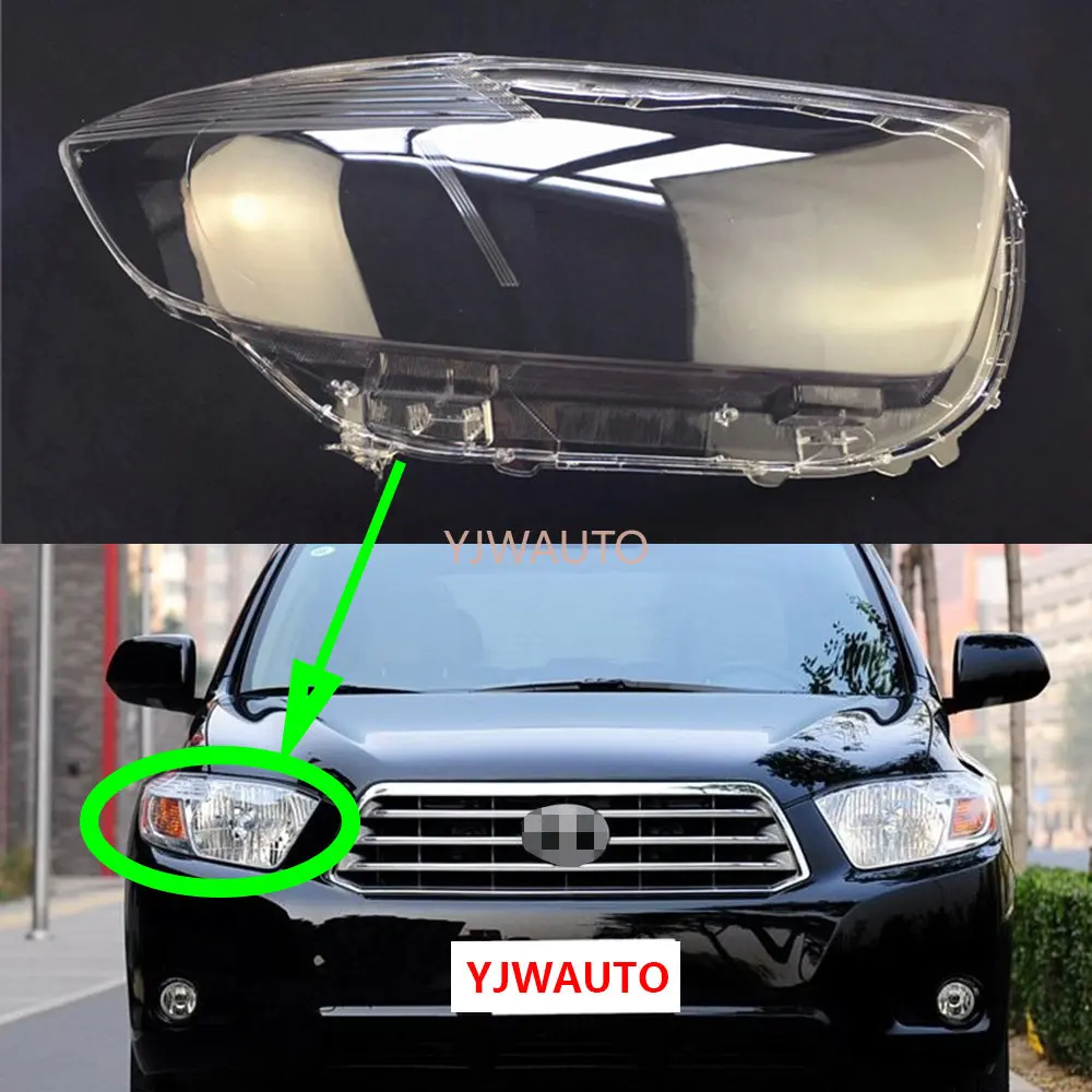 

Headlight Lens For Toyota Highlander 2007~2011 Headlamp Cover Car Lights Replacement Glass Front Auto Shell