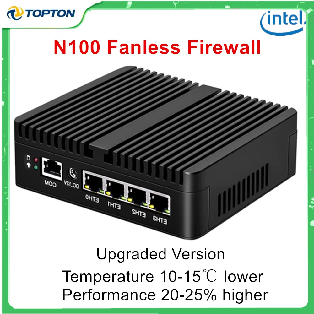 

Intel N100 Mini PC Micro Firewall Appliance N5105 J4125 N4000 4x i226-V 2.5G Fanless Router Computer Proxmox OPNsense pfSense