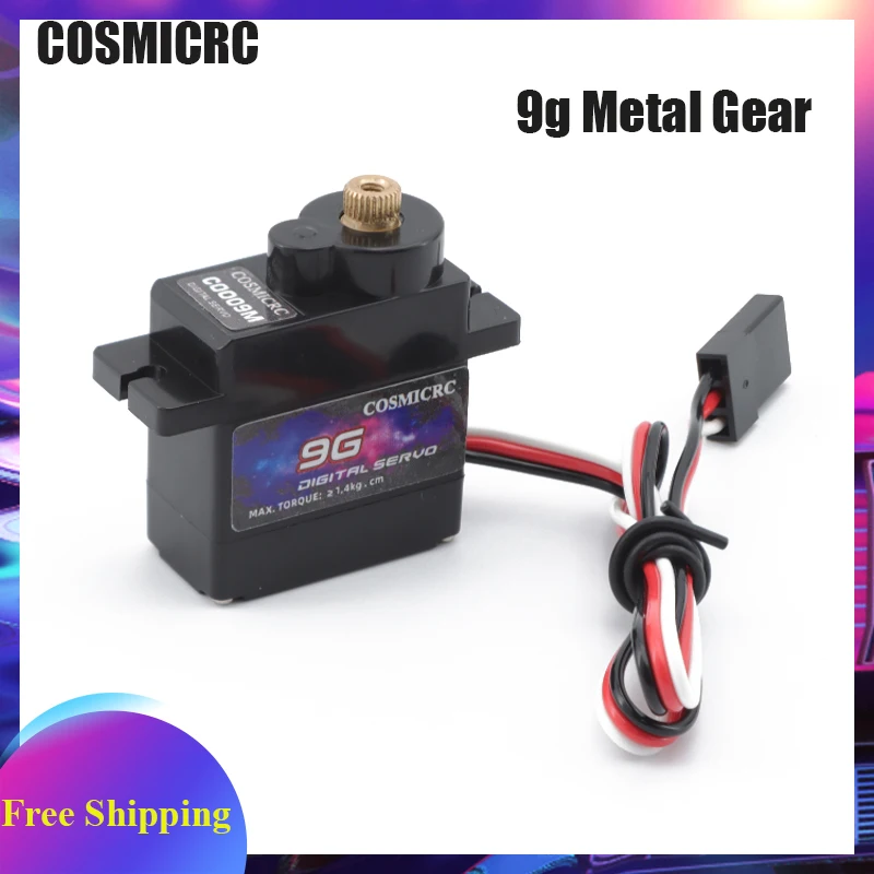 COSMICRC Digitale Servo 1/4PCS 9g Metal Gear Micro Servo's 4.8V ~ 6VDC Motor voor RC vliegtuig Robot Boot Vliegtuig Speelgoed Onderdelen