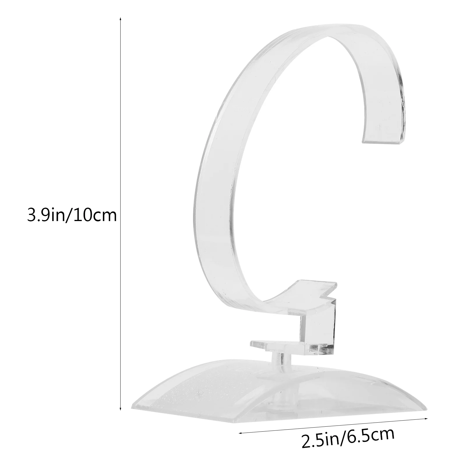 6 Pcs Acrylic Jewelry Display Watch Rack Bracelet Holder Rotating Exhibitor Durable Protective Practical Elegant