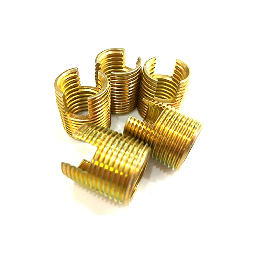 

50Pcs Screw Thread Repair Tool Carbon Steel Durable Slotted Self-Tapping Kit Easy Install for Automotive Shipbuilding Rail Car