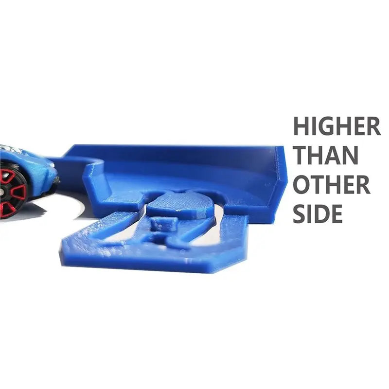FAST-For 1:64 Vehicle& Slot Car Compatible 10Pcs 90° Curved Track Racetrack Connectors- 90 Degree Banked Turn Design For Hot Whe
