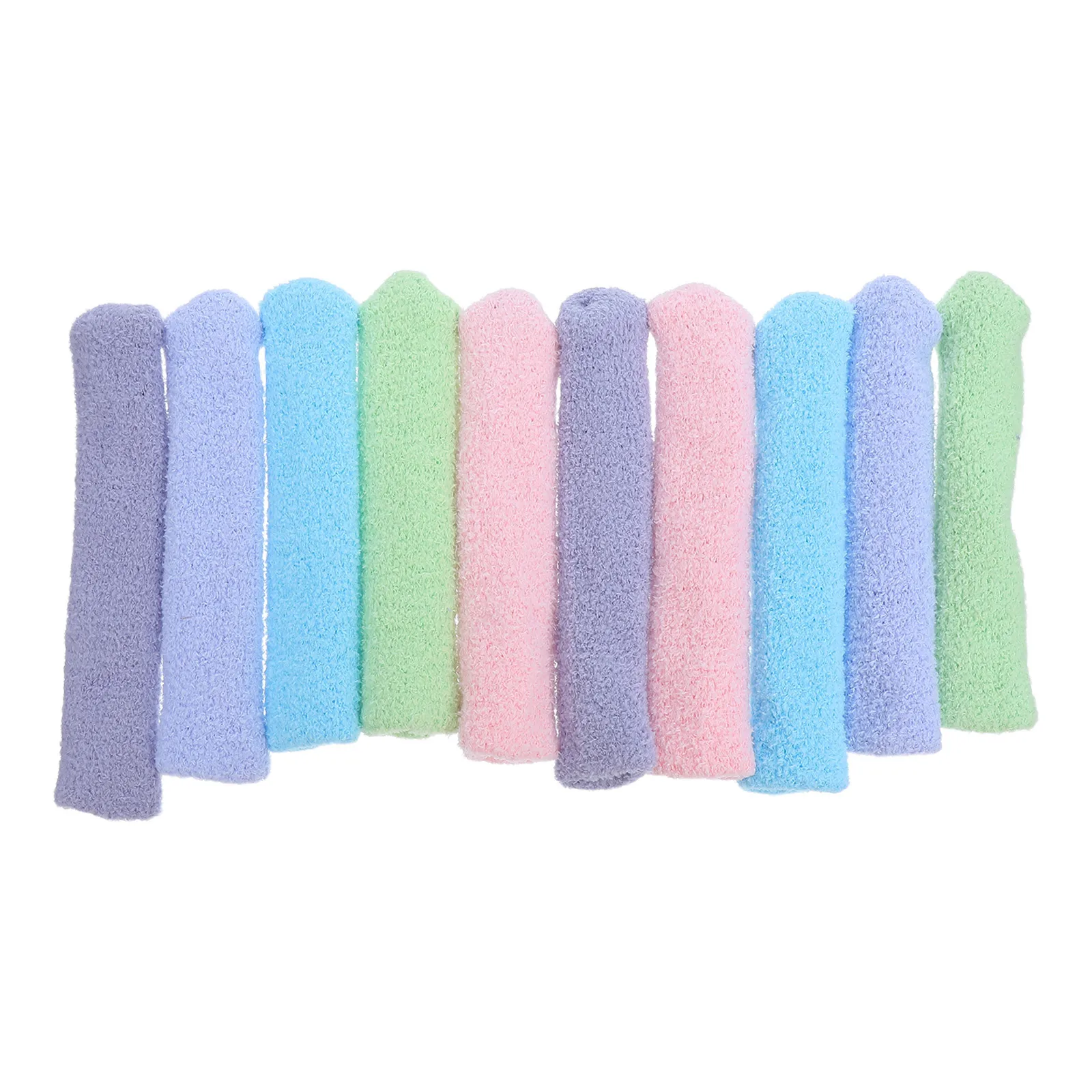 

10pcs Door Handle Covers Anti-Collision Soft Fleece-Lined Protection For Home Office Room Cupboard Window Lever