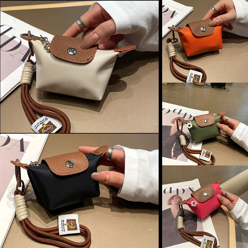 حقيبة صغيرة عصرية، حقيبة سماعة أذن، محفظة، حقيبة صغيرة من النايلون، فتحة حقيبة تخزين، مظروف أحمر، حقيبة عملات فضية، سلسلة مفاتيح