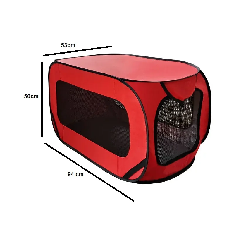 Collapsible Dog Cage Oxford Cloth Pet Carrier Outdoor Cat Tent Dog Carrier Dog Car Seat Waterproof Pet Cage Pet Car Accessories