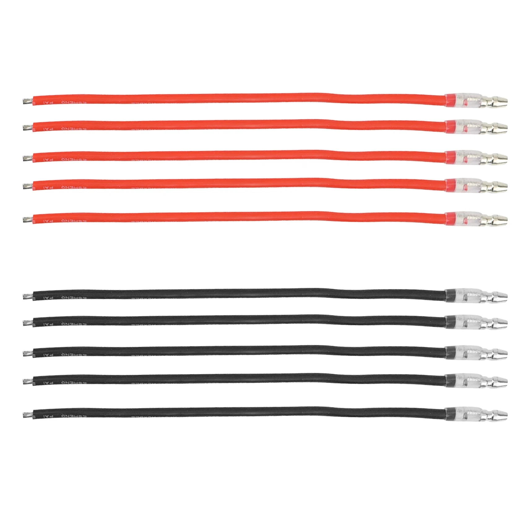 10Pcs 16AWG Silicone Wire with 4.0Mm Male Plug Length 10Cm for 380 390 540 550 775 795 Brushed Motor Connection Cable