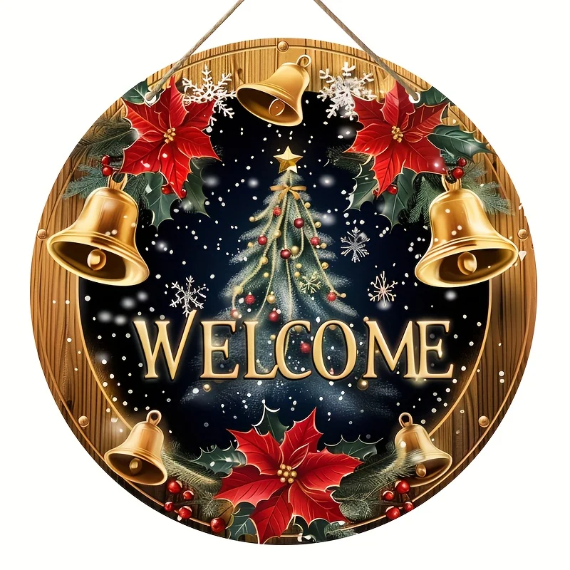 Vintage Christmas Welcome Sign - 8