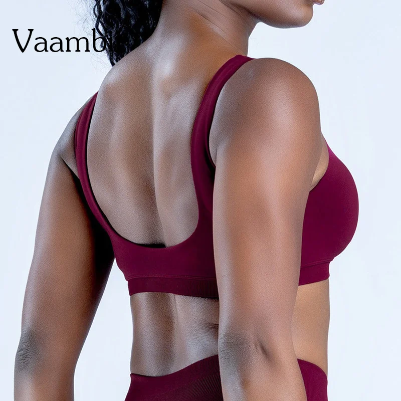 

Impact Scoop Back Bra Shockproof Training Gym Running Fitness Breathable Top Sports Vest Bra Women with Chest Pad
