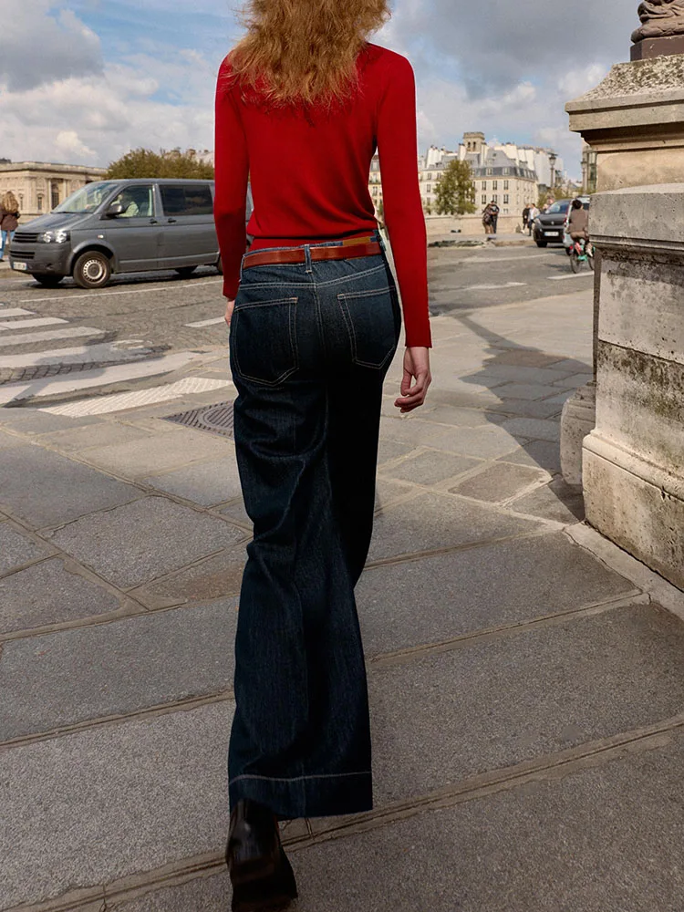 Maglieria con ago piatto da donna nuovo arrivo invernale Lungo Sve rotondo Ne Pullover Faionable Casual Confortevole Materiale morbido