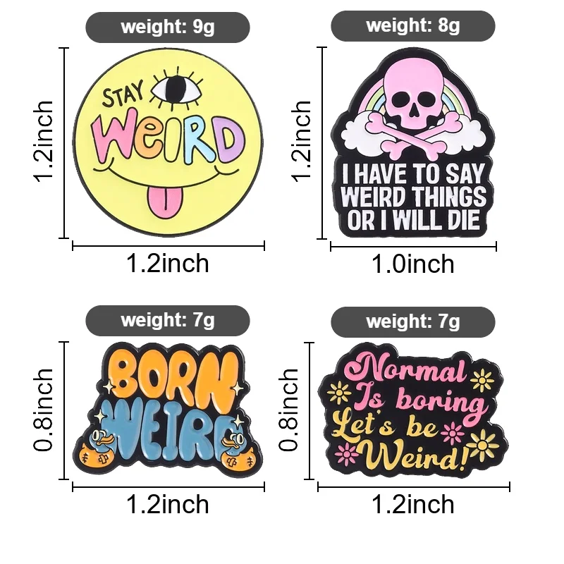 4-7 Stück/Set Turbo Granny Glückskatze Flork Meme Emaille-Anstecknadel Motivierende Zitate Blumen-Abzeichen Anime-Charakter Enten-Brosche Schmuck Geschenk – Detail 9