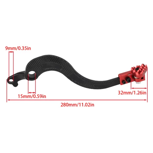 Imagen 2 del producto Palanca de Pedal de freno trasero Enduro Motocross CNC de aluminio para Honda CRF250X CRF450X CRF 250X 450X 2005 a 2017 accesorios de motocicleta