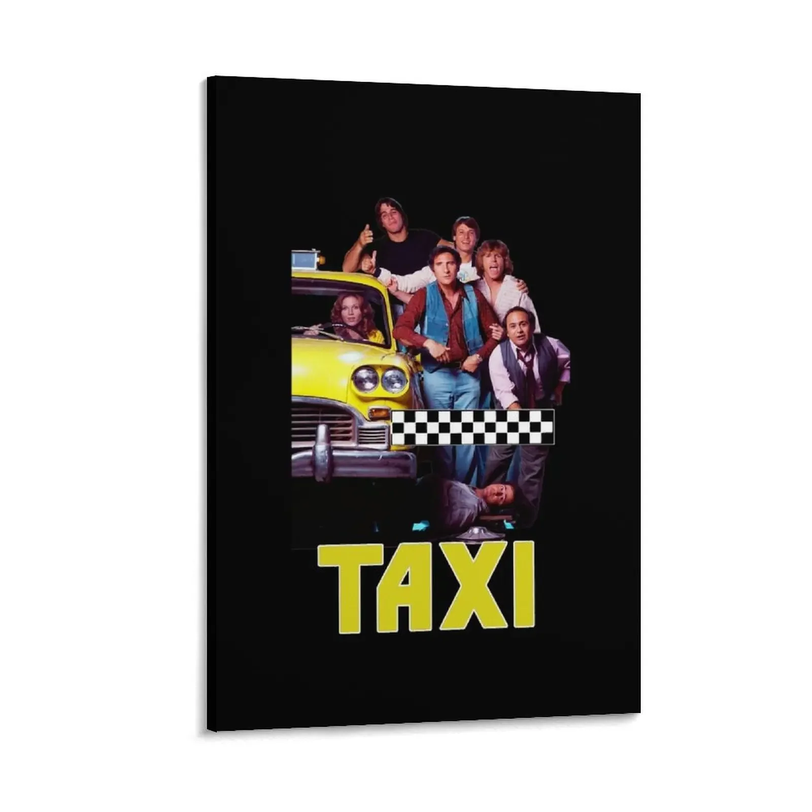 

Original Taxi Retro 70s 80's Cast Canvas Painting luxury home decor Wall decoration frame room decors aesthetic