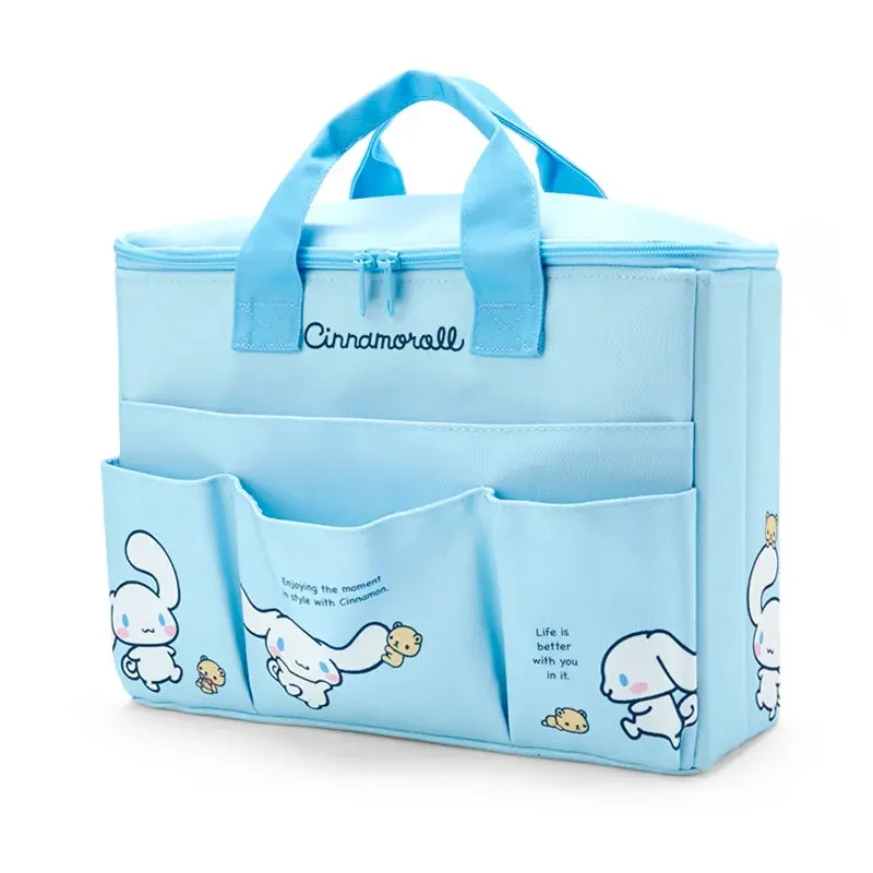 

Cinnamoroll Cosmetic Bag Cartoon Cute Canvas Handbag Kuromi My Melody Bags for Woman Canvas Bag Fresh Sweet Small Square Bag