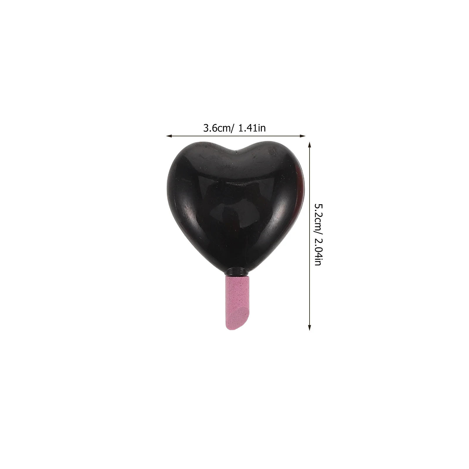 6 قطعة على شكل قلب أداة العناية بالأظافر مجموعة وردي أبيض أسود مادة متينة المحمولة مانيكير مزيل طلاء الأظافر مانيكير الخفاف حجر القلم