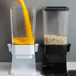 Countertop Cereal Dispenser Kitchen Storage Container Food Grain Rice Container Sealed Cereal Dispenser Food Nuts Flour Rice Jar