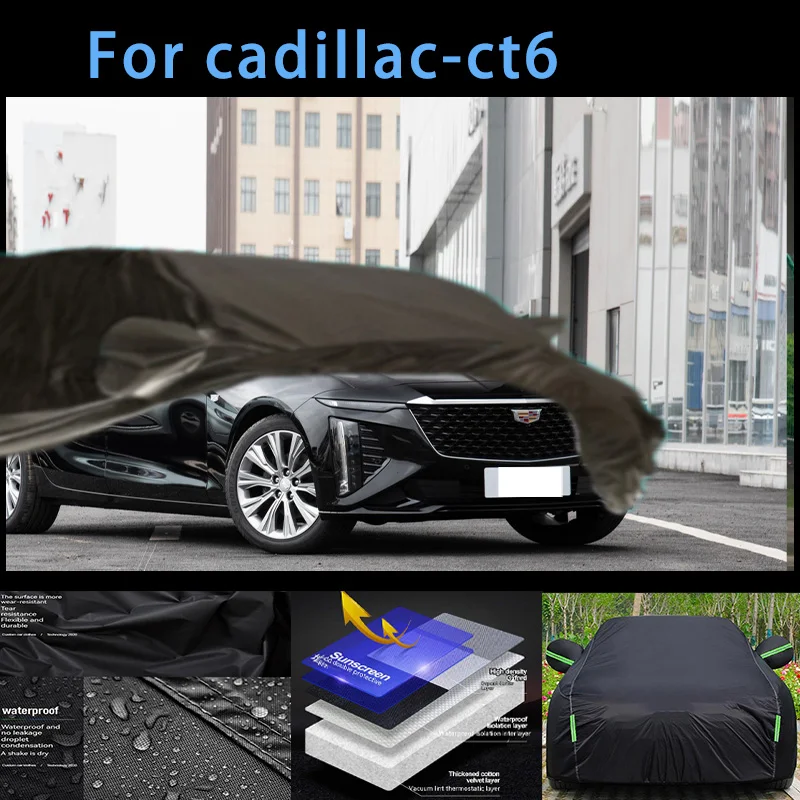 

For cadillac-ct6 Outdoor Protection Full Car Covers Snow Cover Sunshade Waterproof Dustproof Exterior Car accessories