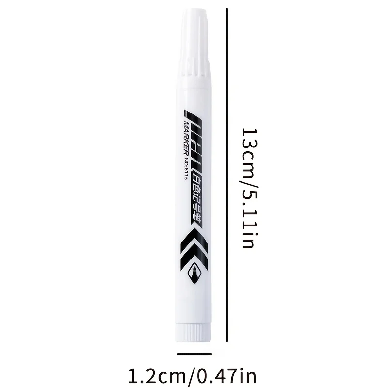 17 Pcs Acrylic Paint White Marker White Paint Pen for Rock Painting Stone Ceramic Glass Wood Tire Fabric Metal Canvas view 5