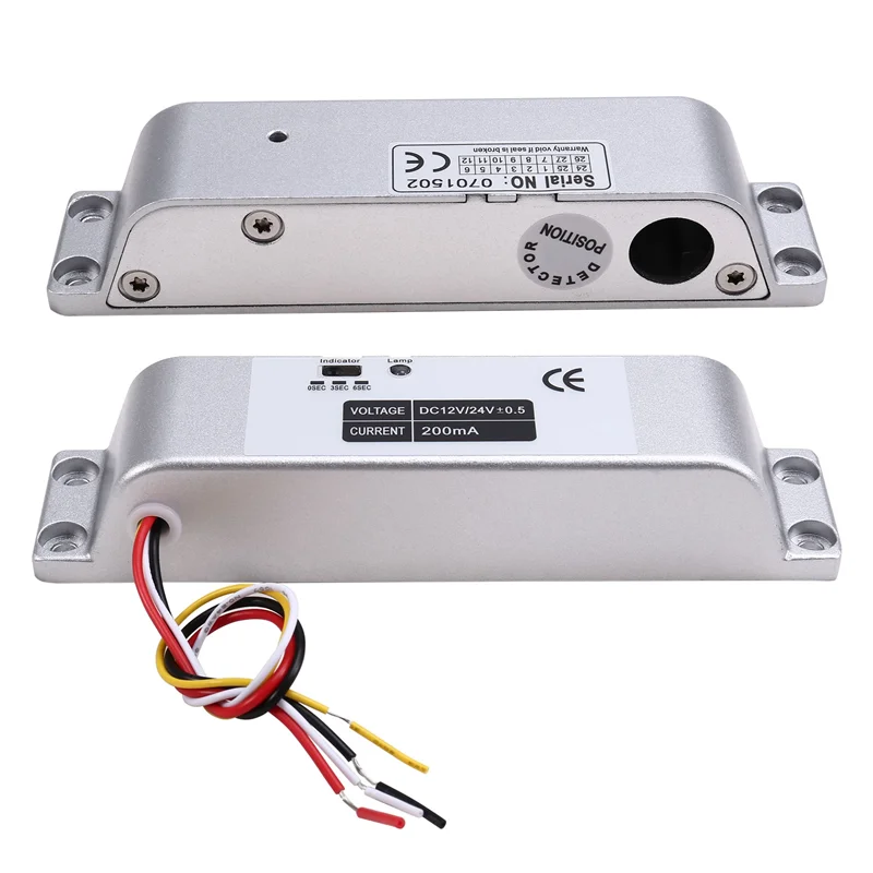 B68C ไฟฟ้า DROP Bolt ล็อค 4 สาย DC12V อิเล็กทรอนิกส์ล็อคไม้ประตูล็อคเหล็กประตูล็อค