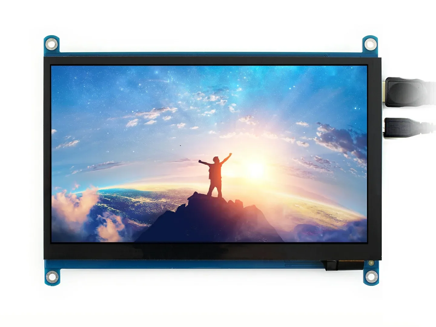 Waveshare 7inch HDMI LCD (H) Monitor 1024x600 Resolution IPS Capacitive Touch Screen Supports Raspberry Pi