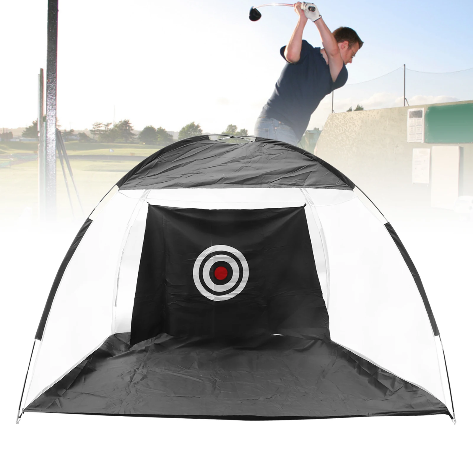 3M Golf Training Net Hitting Practice Aids Net Golf Zubehör mit Tragetasche Schwarz