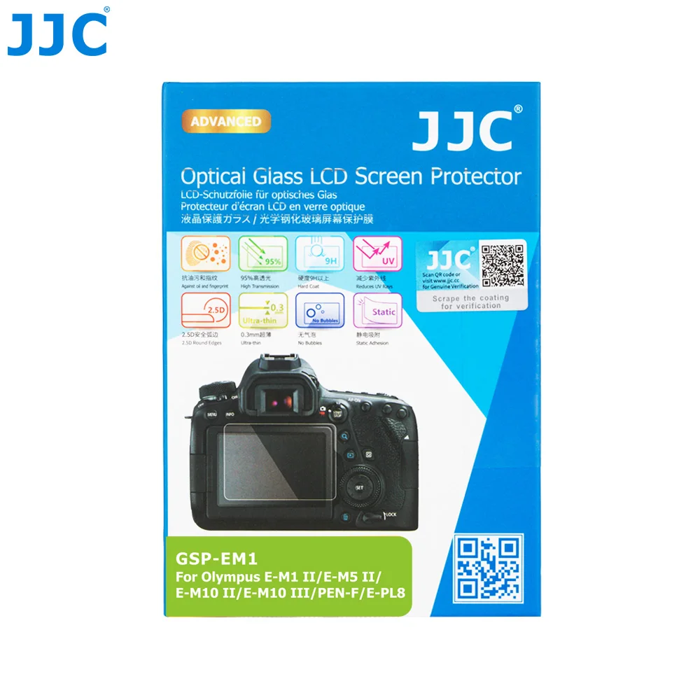 

JJC Camera Screen Protector Cover for Nikon Z 30 Z30 Zfc Olympus OM-5 OM-D E-M1 Mark II E-M1X E-M5 II E-M10 III PEN-F E-PL8