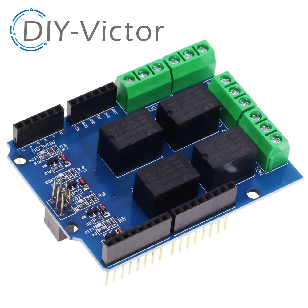 5V 4 Channel Relay Shield Module for Arduino UNO R3 Mega2560 Electronic 4 Way Four Channel Relay Control Expansion Board