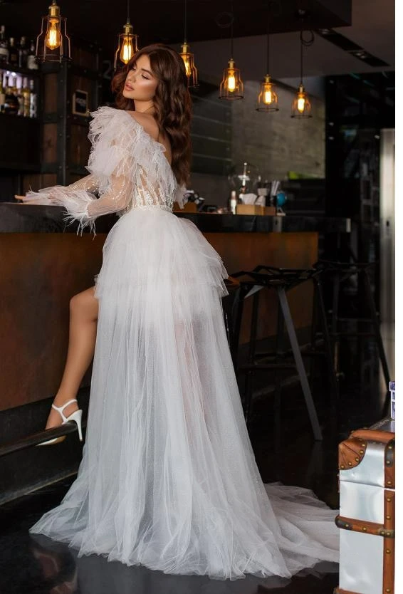 Romantic Pink Evening Dress Feather Sleeveless Mermaid Prom Gowns Party Dresses Elegant Ankle Length Women Dress Formal 2022