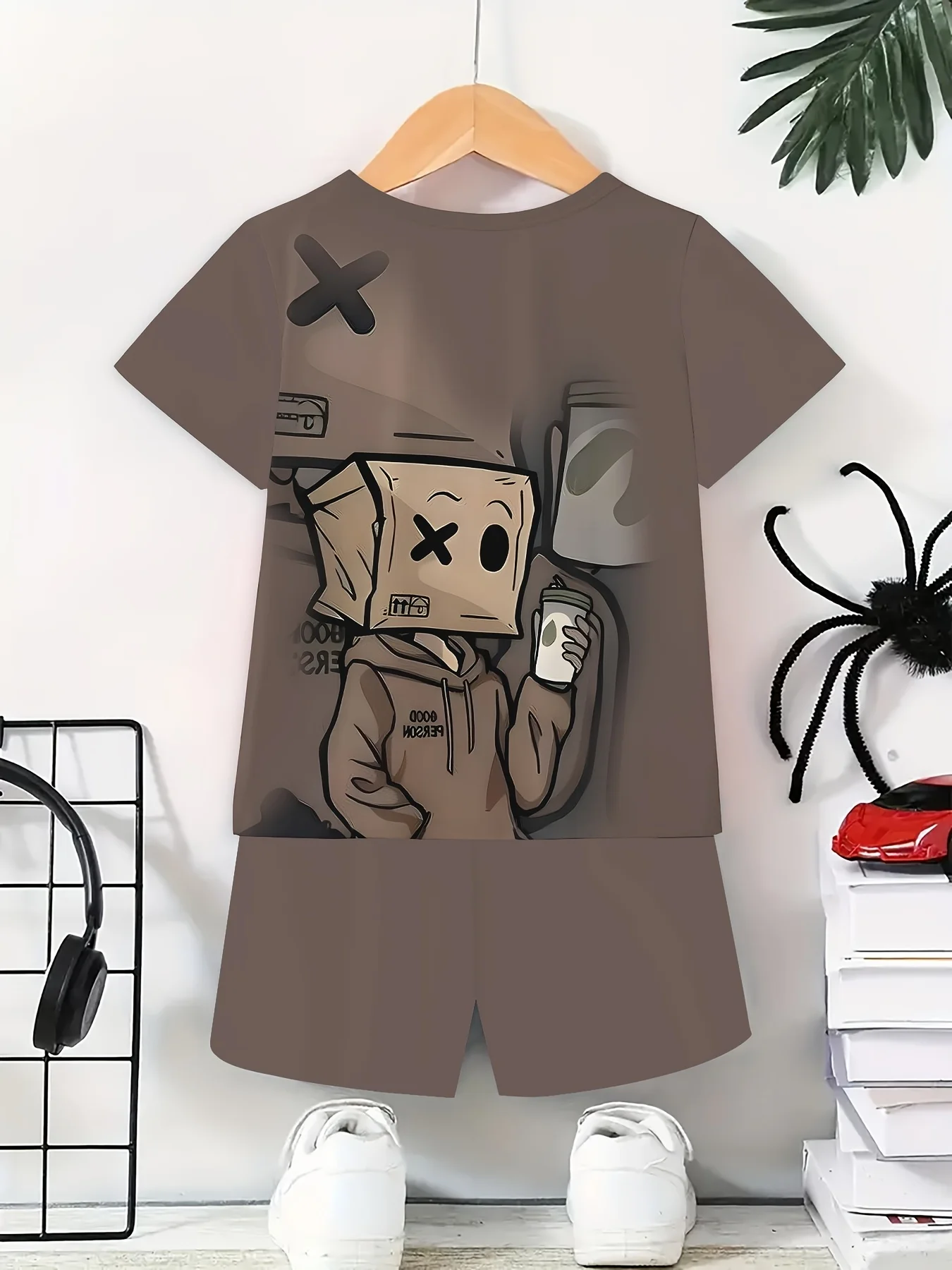 Pantaloncini a maniche corte con top stampato in 3D con nuovo modello estivo Set da due pezzi per top uomo e donna a maniche corte