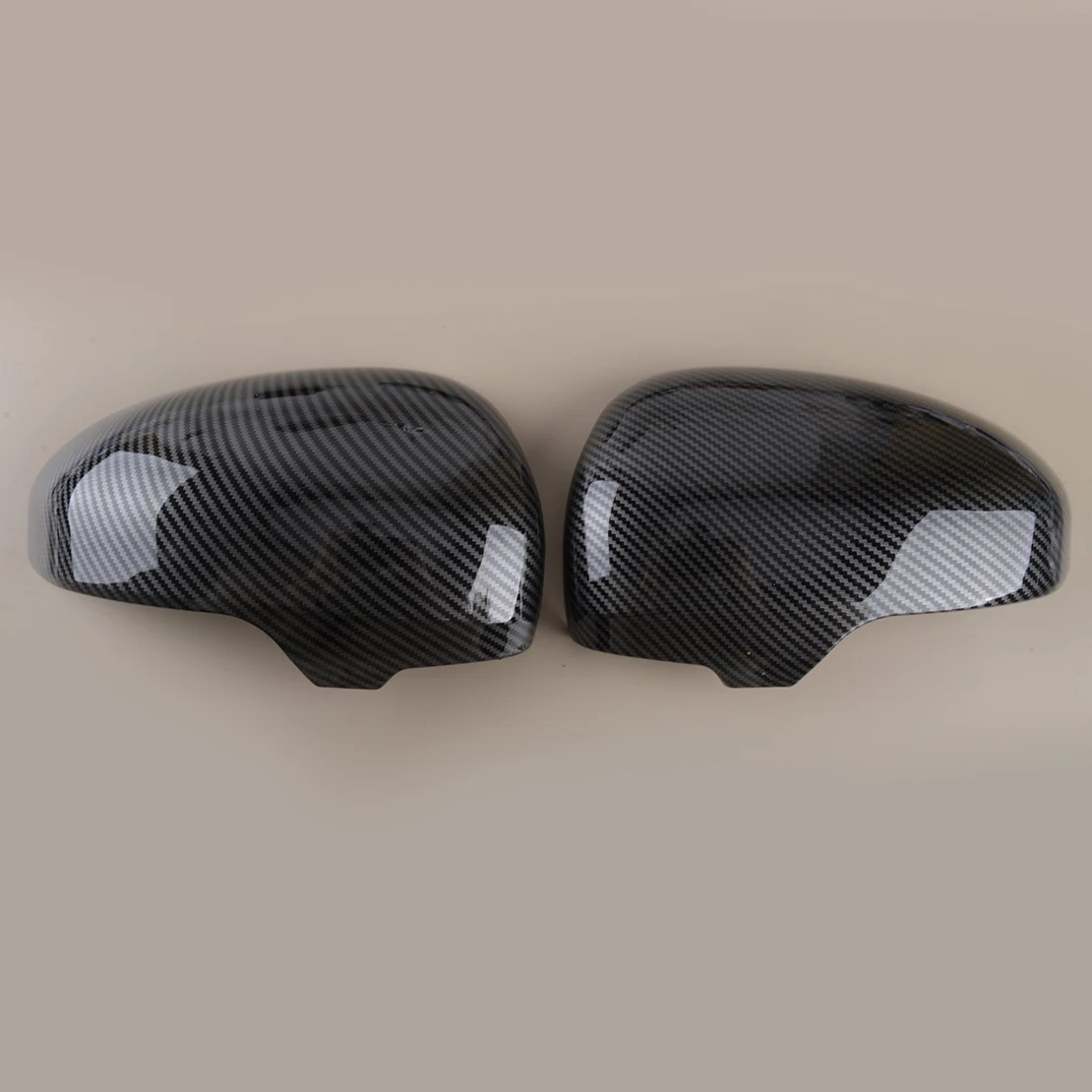 

1 Pair Carbon Fiber Grain ABS Side Rear View Mirror Covers Trims Fit for Scion iQ Hatchback 2012 2013 2014 2015