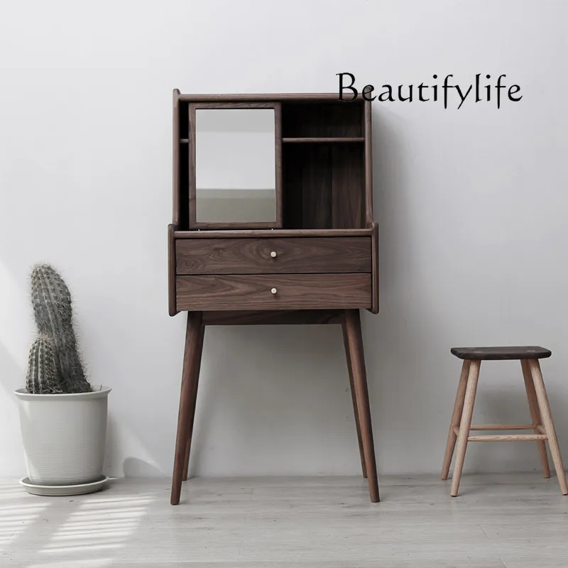 

American-Style Solid Wood Modern Minimalist Dressing Table Storage Cabinet