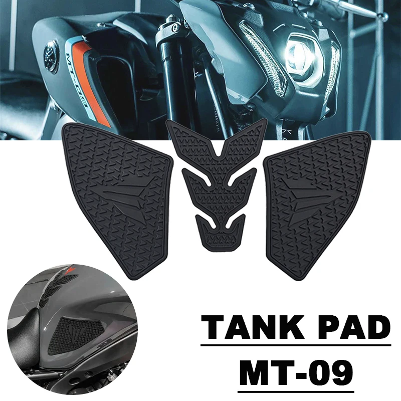 For YAMAHA MT-09 MT09 SP MT 09  Motorcycle Non-slip Side Fuel Tank Waterproof Pad Rubber Stickers 2021 2022 2023 