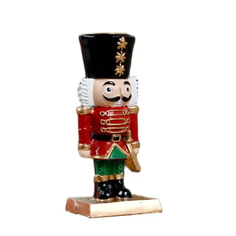 Christmas Decorations Nutcrackers Ornament,Wooden Nutcrackers Figures Holders Table Centerpieces for Home Decors
