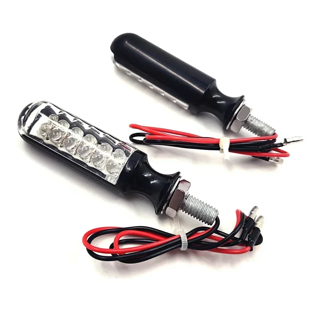 

10mm Turn Signals Blinkers for Yamaha Kawasaki Shadow V Star Vtx BMW Suzuki Aftermarket Motorcycle Parts